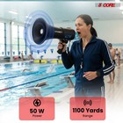 5 Core Megaphone 50w Bluetooth Rechargeable Portable Bullhorn 1100 Yards W Siren