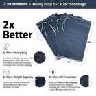 Black Military Style Od Heavy Duty Sandbag Sand Bags - 26  X 14  Sandbags Poly