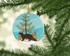 Sable Marten Christmas Ceramic Ornament Bb9236co1