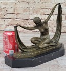 C mirval Nude Bronze Sculpture  Abstract Art Deco Statue Modern Marble Figurine