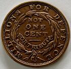 Hard Times Token 1837 Liberty Not One Cent For Tribute Millions For Defence Ht47