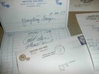 1957 Waynesboro Pa Yingling Garage Bill Papers Oldsmobile Buick Plymouth Dealers