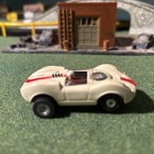Aurora Thunderjet Mclaren Elva White Red Stripe Nice Running Chassis 