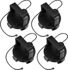 Rv Sewer Valve Cap Handle  4 Pcs Black  3   Camper Trailer