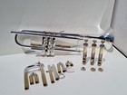 1990 Vincent Bach Stradivarius 37 Bb Trumpet Silver Plated With Case 