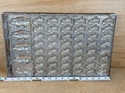 Antique Vintage Cast Iron Metal Tray Chocolate Candy Mold Pig Piggy Large Tray
