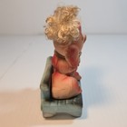 Vintage Kitschy Japan Figurine 2 Dogs W  Topknots Ceramic 4    Anthropomorphic