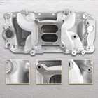 7561 53026 Aluminum Dual Plane Bbc Air-gap Intake Manifold Compatible With