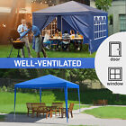 10 x10  Canopy Patio Tent Gazebo Waterproof  Party Tent For Wedding Blue