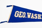 Large Early Vintage George Washington University Souvenir Felt Pennant 29 