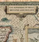 1611 John Speed Map The Kingdome Of Great Britaine   Ireland Antique Og England