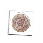 1970 Nena Bedford New Hampshire 26th Convention Host Wooden Nickel  burgandy 