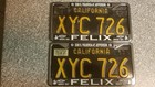 1963 Black California License Plates  1969 Validation  Dmv Clear Guaranteed  G