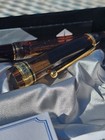 Pilot Custom 823 Amber Fountain Pen Medium Sized Gold Nib 