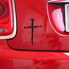 Cross Of Nails Car Decal Sticker  Waterproof Window Decal Black