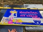 Vtg 60 s  All Star Dairy Ice Cream Original Advertising Poster Paper Black Light