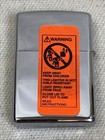 Vintage Zippo Lighter Wolf E 2000 Xvi High Polish Chrome Usa New With Case