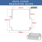 Sofa Slipcover Quilted Soft Covers Pet Furniture Protector Throw 4 Seater