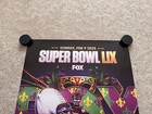 Fox Super Bowl Lix Promotional Poster 27x40 Philadelphia Eagles Nfl