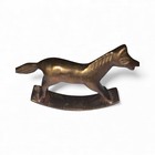 Vintage Rocking Brass Horse Statue Figure 2    inches