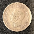 1943 South Africa One 1 Shilling World Silver Coin
