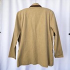 Vtg Peter Popovitch Woman Medium Petite Blazer Tan Brown Studded Trim Western