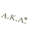 A k a  Alpha Kappa Alpha Pink   Green Sorority  Transfer Rhinestones  Iron-on
