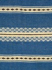 Scandinavian Flatweave Runner Rug 14x33 Blue Cream Geometric Nordic Table Runner