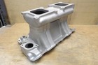 Weiand 2x4 Tunnel Ram 1984 Intake Dual Quad Carb Small Block Chevy Vintage Rod    