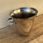 French Silverplate Ice Bucket Champagne Wine Cooler Vintage 1950s 09032513
