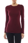 bozzolo  Long Sleeve Plain Round Neck T-shirts Cotton spandex Junior Size S M L