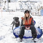  47   Inflatable Snow Tube Sled Heavy Duty Pvc Handles Winter Snow Ride Outdoor 