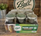 New  Ball Mason Jar 24 Oz Pint And A Half Sealed Case Of 9 Glass Free Shipping