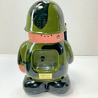 Vintage 1980s Mr  General Drill Sargent Army Soldier Alarm Clock- Works 