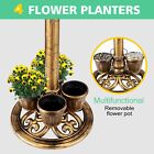 28  Bird Bath Decorative Assembled Bird Feeder Outdoors Garden With 4 Planters