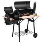 Barbecue Outdoor Oil Drum Charcoal Grill Stainless Steel Stove Patio Camping Bbq
