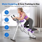 Merach Adjustable Ab Trainer Machine Dual Tracks Foldable Home Gym