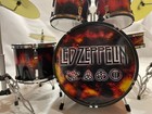 Led Zeppelin   1 - Miniature Drum   Guitar Set  - Diorama - Collectibles