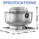 Upblast Exhaust Hood Roof Exhaust Fan For Restaurant Kitchen Food Truck 1720rpm