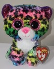 Ty Beanie Boos - Dotty The Rainbow Leopard 6  New Mwmts Plush Stuffed Animal Toy