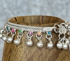 Sterling Silver Baby Anklet Sterling Silver Anklet Bracelet With Bells 6 3 8   