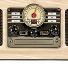Victrola Quincy 6-in-1 Nostalgic Record Player - Farmhouse Oatmeal