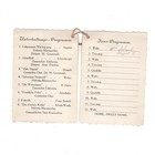 1905 German Founders Day Helvetia Benefit Group Entertainment Program Card