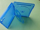 3 Pcs 14mm Triple Blu-ray Disc Cases W printed Blu-ray Logo  Bl1403