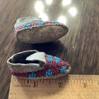 Antique Miniature Beaded Indian Moccasins