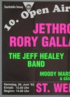 Jethro Tull Rory Gallagher Bs t Jeff Healey     Rare Original 1993 Concert Poster