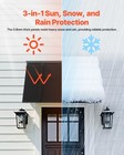 Vevor Window Awning Door Canopy 44x24in Outdoor Front Door Awnings Anti-rust