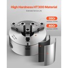 8 Inch 3-jaw Self-centering Lathe Chuck With 2 1 4 In-8 Threaded Backing
