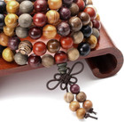 Unisex 108 Natural Wood 6mm 8mm Beads Bracelet Buddhist Rosary Mala Necklace    