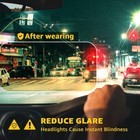 Tjutr Women   s Night Vision Driving Glasses  Polarized Yellow Tint Anti Gla